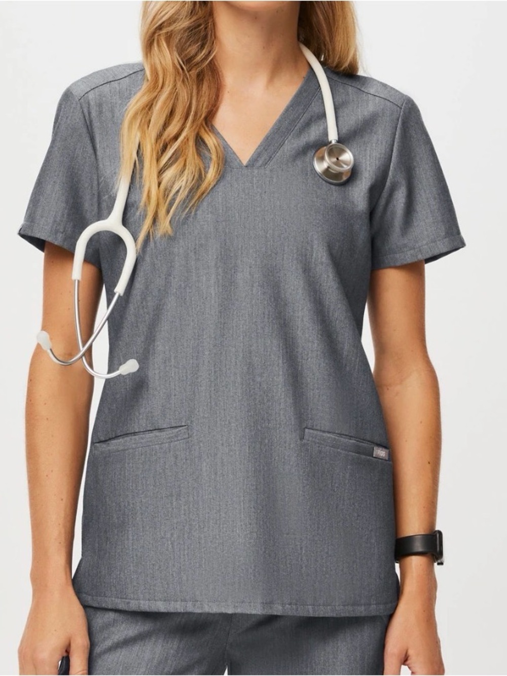 FIGS Casma Scrub Top- Graphite - Picture 3 of 3
